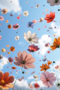 3d立体唯美花卉