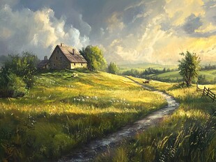 唯美农村场景
