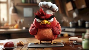 功夫卡通鸡形象