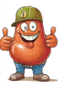 开心地瓜先生形象