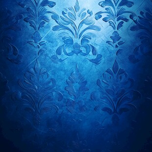 深蓝色浪漫深邃花纹