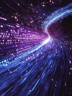 科技时代电脑光速