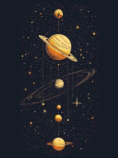 宇宙星球插画