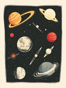 宇宙星球插画