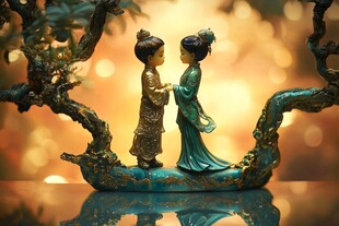 侍女摆件
