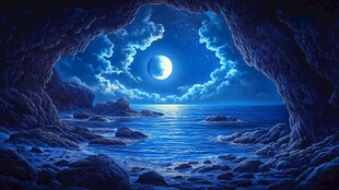 梦幻夜晚立体画