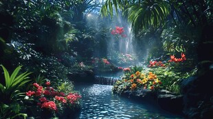 热带雨林模拟场景