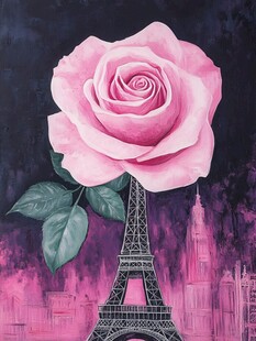 玫瑰印象画