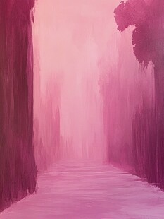 云雾般的粉色虚幻