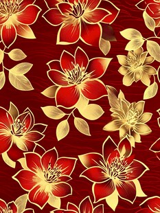 芙蓉底纹