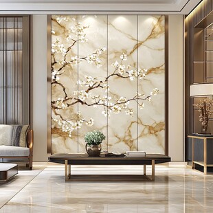 金色大理石瓷砖背景墙