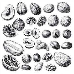 素描坚果