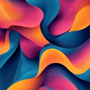 简洁大气拼色曲线纹理