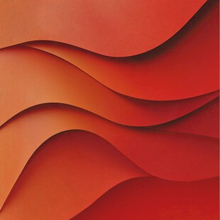 橘红色动感曲线背景