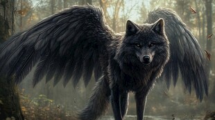 雄壮的动物插画