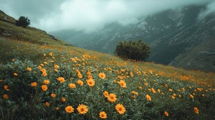 山岭黄花