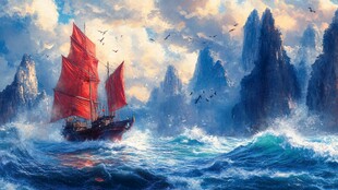 扬帆启航高清画