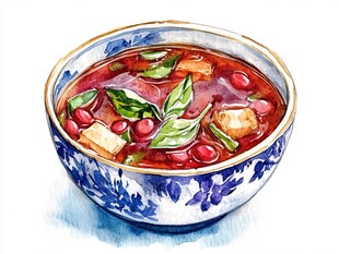 豆泡儿汤插画