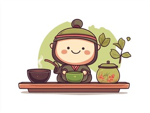 火锅店卡通吉祥物