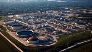 液化石油气站鸟瞰