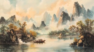 漓江风景画