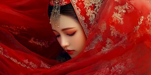 古风嫁衣美女