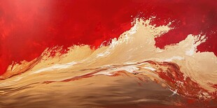 黄金流体艺术画