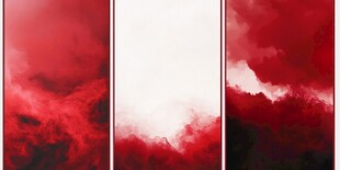 梦幻黑红色水彩背景