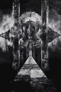 带走道的超现实城堡