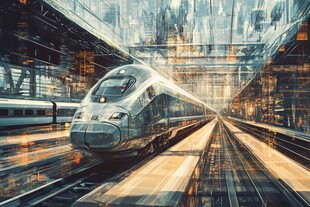 高铁行驶城市门户