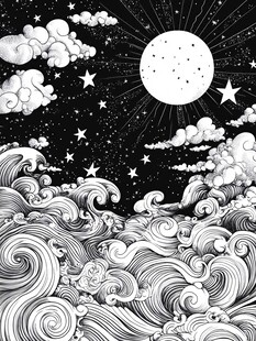 抽象写意星辰大海