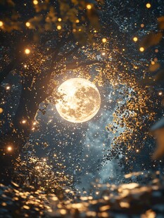 蓝月夜梦幻唯美奇幻