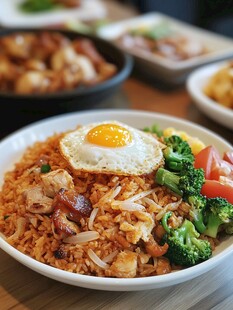 碟头饭港式叉烧饭炒饭