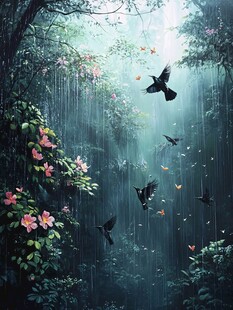 梦幻森林插画