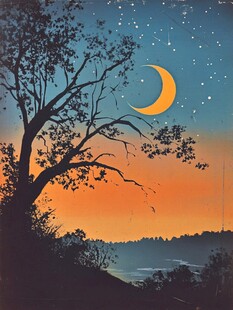 月夜装饰画