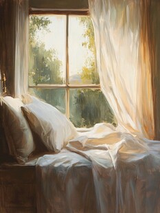 清晨窗外的阳光