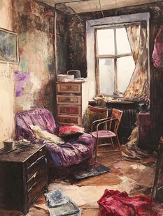 室内场景插画
