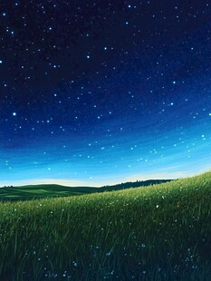 创意夜晚星点流星