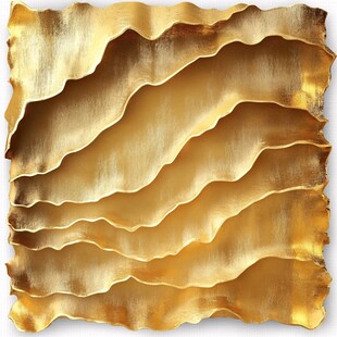 金色凸起波浪纹