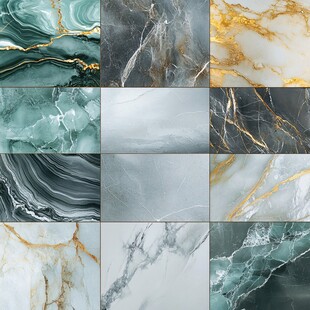 金色网格线条大理石纹