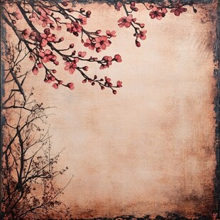 古风古典复古梅花背景