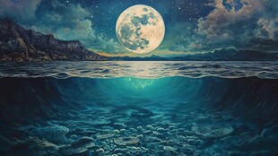 海洋流体画宇宙