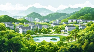 中南大学插画