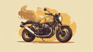 摩托插画