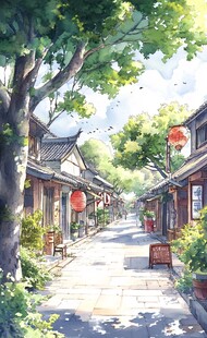 插画街道