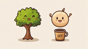 榕树卡通形象设计