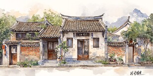 淡彩古民居