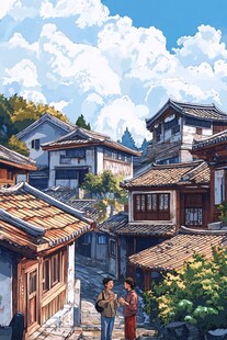 黔东南插画黔东南旅游