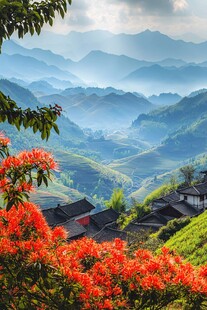 唯美大山深处有人家