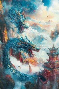 古风龙插画